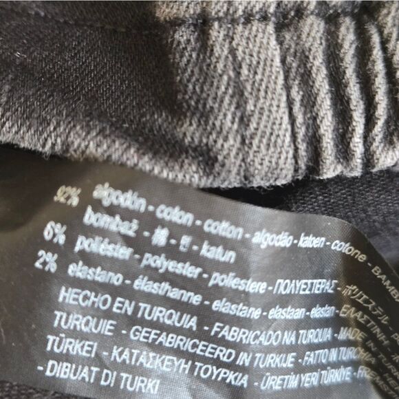 Zara Premium Washed Denim Black Ruffled Women's Crop Top NWT - Picture 11 of 11